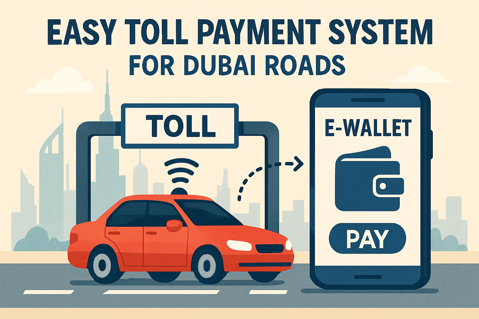 Easy toll payment system for Dubai roads