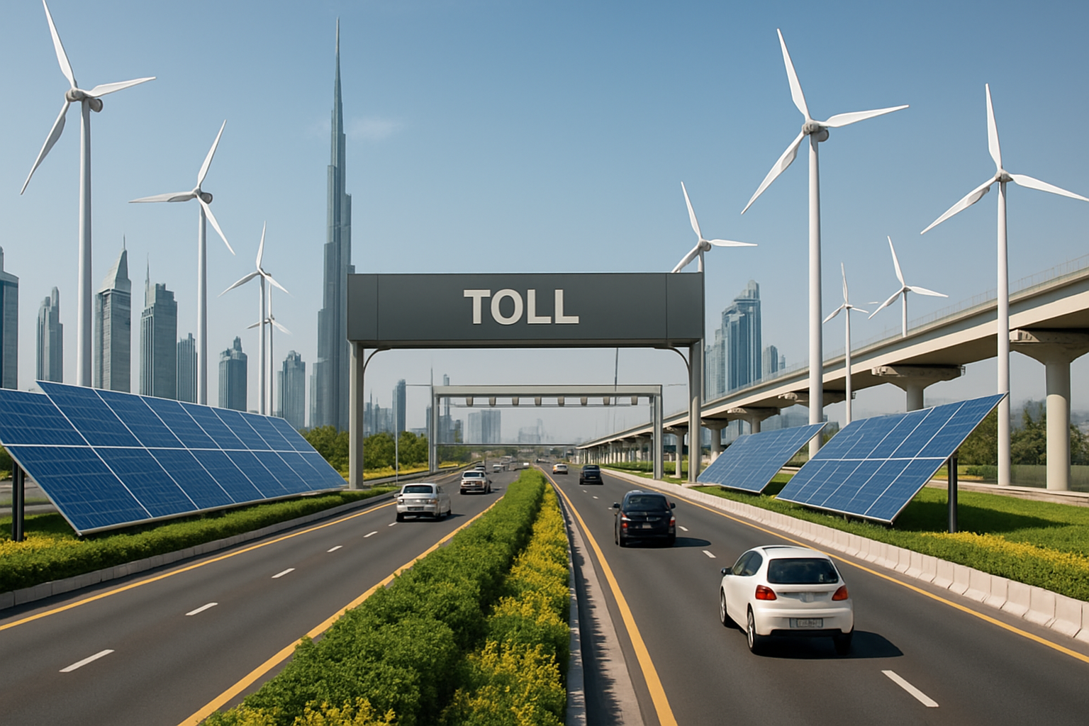 Sustainable infrastructure on Dubai toll roads